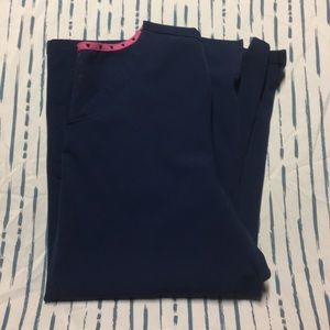 Navy blue Scrub top L